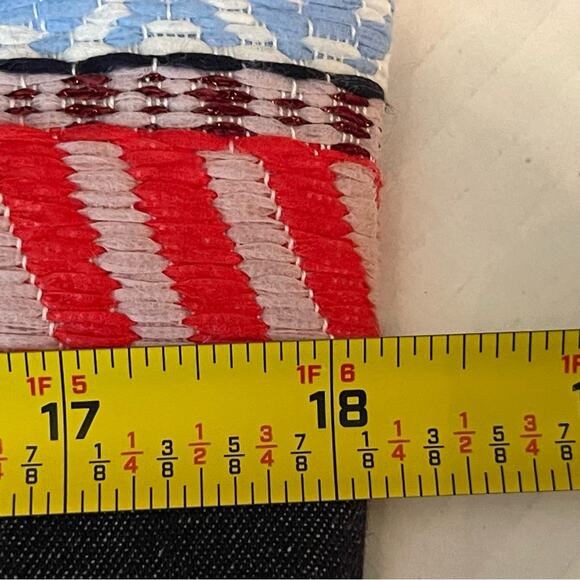 J Crew Navy White Denim Woven Aztec Whimsical Cottage Dress NWOT Size 6 - Picture 11 of 12